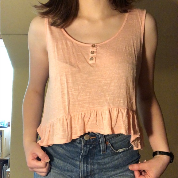 Pink flowy crop top - Picture 1 of 2